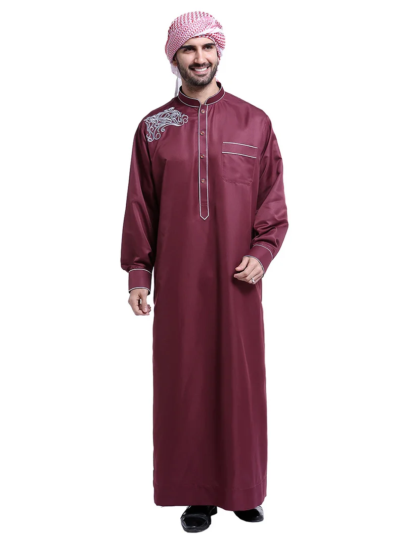 Мусульманское платье Hombre Jubba Thobes для мужчин ислам марокканский кафтан абайя
