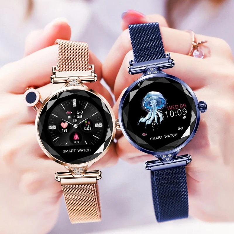 BESTH1 Women Fashion Smartwatch Wearable Device Bluetooth Pedometer Heart Rate Monitor Smart Watch For Android/Ios Smart Bracele