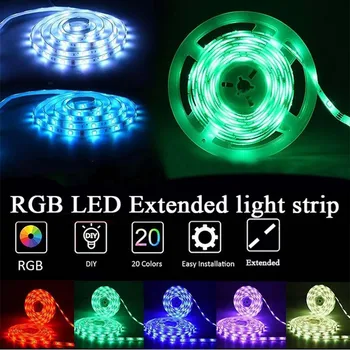 

Not Waterproof RGB Color Soft LED Light With 44 Key Infrared Controller