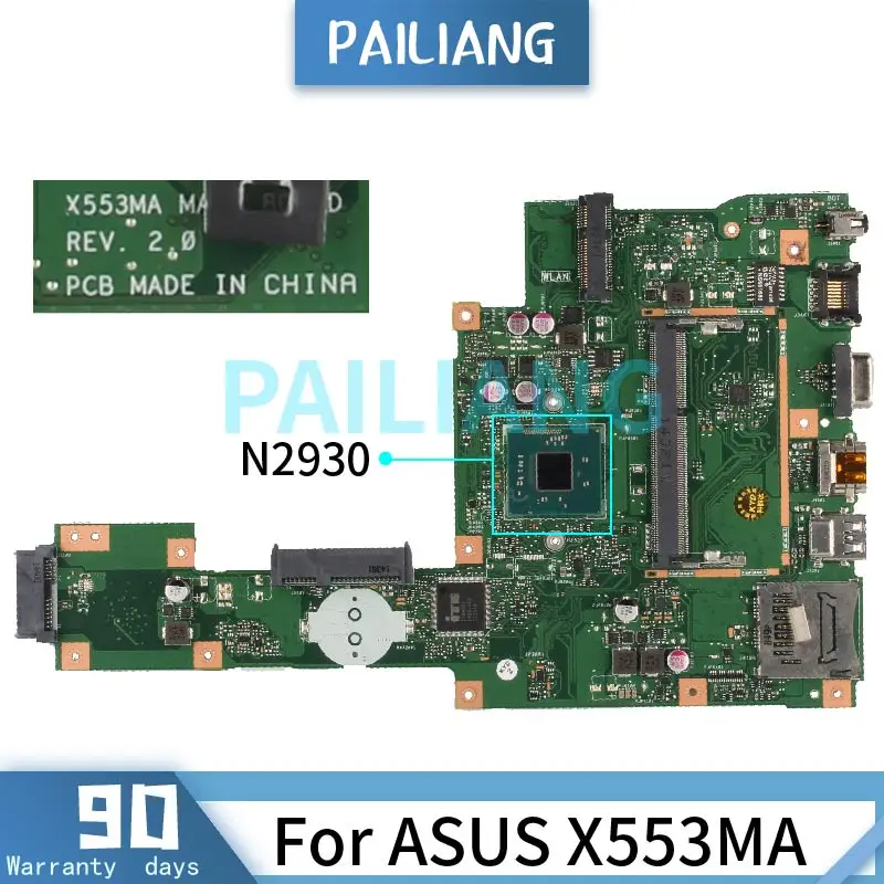 

Материнская плата для ноутбука Материнская плата ASUS X553MA N2930 REV.2.0 DDR3 Протестирована