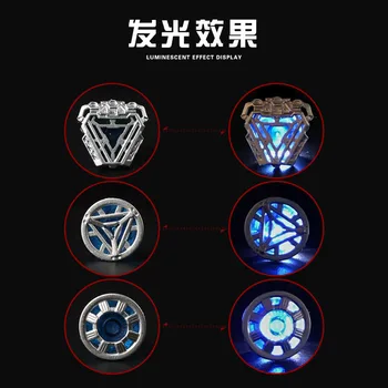 

1/6 Scale Iron Man Tony Nano reactor glasses for Tony Stark DIY ST020 /AT027/AT020 Durable Muscular Body figure