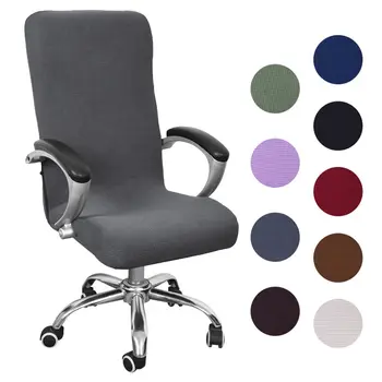 

Junejour | S/M/L Waterproof Elastic Chair Covers Rotating Stretch Office Computer Desk Seat Chair Cover Removable Slipcovers