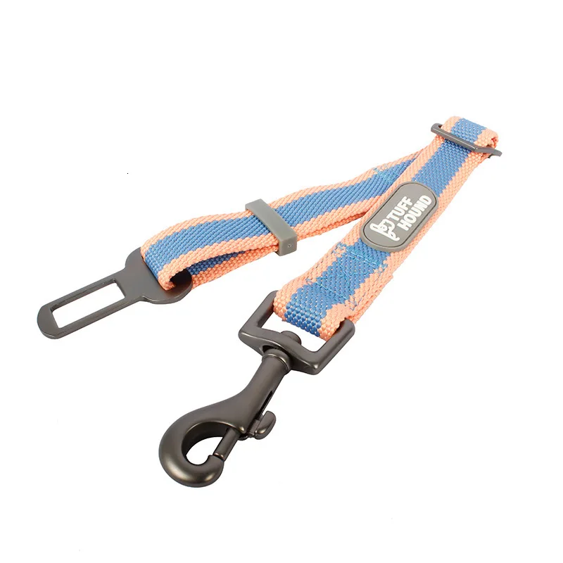 powderblue TUFF HOUND поводок для собак, кошек, автомобильный ремень безопасности, регулируемый ремень безопасности, поводок для маленьких и средних собак, дорожный зажим, товары для домашних животных - Цвет: powderblue