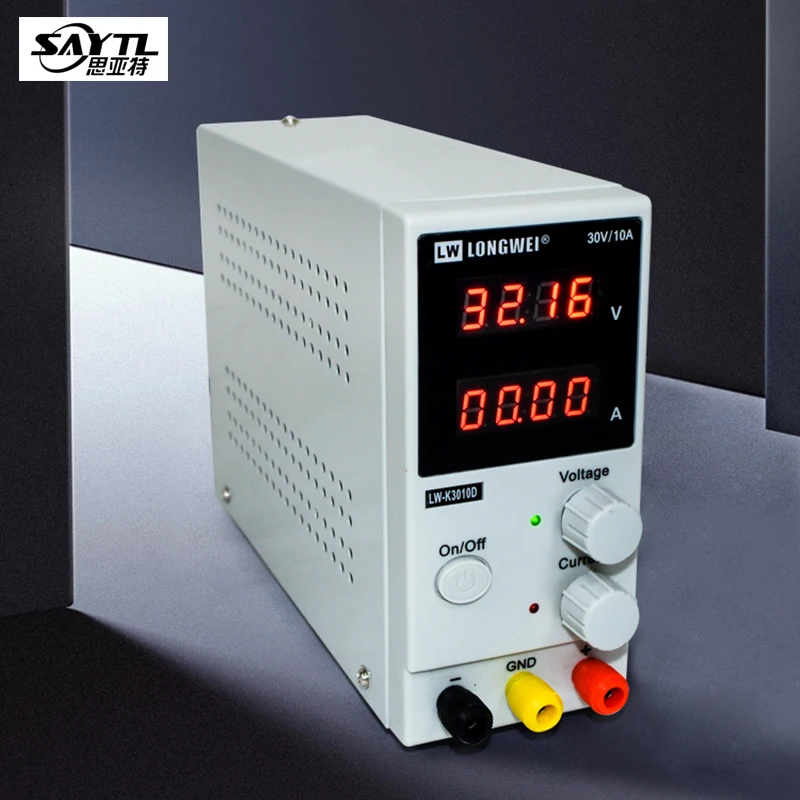 

Источник питания постоянного тока SAYTL K3010D, 30 В, 10 А, регулируемый, с 4-значным дисплеем, компактный, лабораторный, для ремонта телефонов