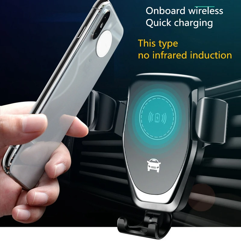 20 Вт беспроводное автомобильное зарядное устройство с воздухоочистителем Qi автоматический зажим быстрое 15 Вт крепление для зарядки для huawei P30Pro Mate30 Iphone11 XR XS MAX - Цвет: 15W black