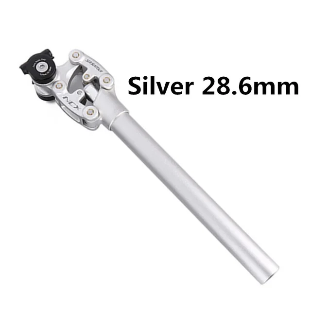 400mm Silver 28.6mm SR Suntour NCX велосипед подвески подседельный 400 мм* 27,2/28,6/30,0/30,1/30,4/30,8/31,6/33,9 велосипедный Подседельный штырь w/Чехол абсолютно - Цвет: 400mm Silver 28.6mm