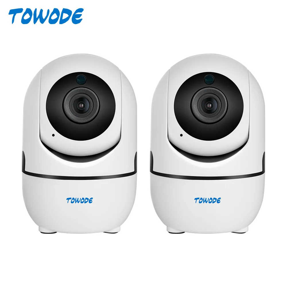 TOWODE 2PCS HD 1080P камера Smart Tuya App Control Домашняя безопасность WIFI Крытая видеонаблюдения
