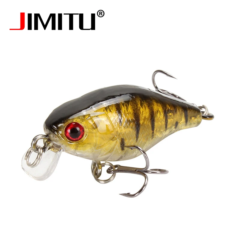 JIMITU Micro Crankbait приманка для ловли карпа 45 мм 4 2 г wobler na ryby swimbait черная гольян