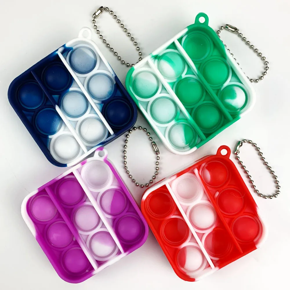 Envío Gratis niños adultos empuje de Fidget juguete sensorial anillo juguete educativo 2021 Mini Anti-estrés Pop Fidget Juguetes | Juguetes Fidget | Fidget Juguetes