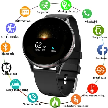 

LIGE 2020 New Smart Watch Men and Women Heart Rate Pedometer Multifunctional Sports Waterproof Smartwatch Fitness Tracker + Box