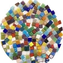 20 г кварцевая мозаичная плитка, цветные стеклянные квадраты, плитка 1 см X 1 см для рукоделия, мозаики, изготовления орнамента, ремесло, материал для украшения бутылки