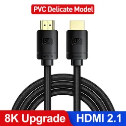 Baseus Ultra High-Speed 8K HDMI Cable - 48Gbps Digital Display Connection - 2m (PVC 8k HD Cable)