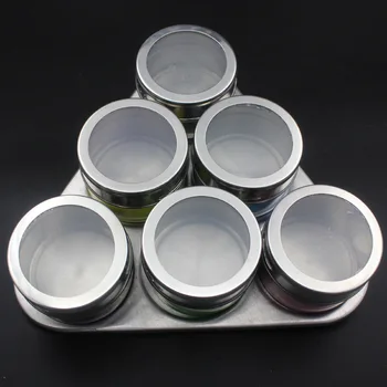 

6-piece stainless steel seasoning jar stainless steel seasoning bottle seasoning jar seasoning pot single outdoor barbecue