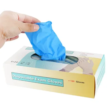 

100pc Blue Disposable Gloves Latex Dishwashing Kitchen Work Rubber Garden Gloves dust-proof Dishwashing/Kitchen/Medical Gloves