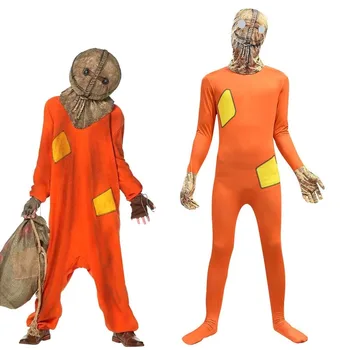 

Cosplay Costume Kid Jumpsuit Outfits Mask Full Set for Children Boys Halloween Carnival jumpsuit+headgear Cosplay Party Costumes