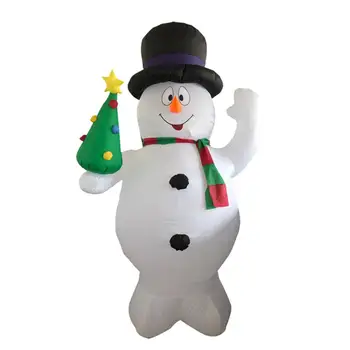 

2.4M Inflatable Snowman Toy Santa Claus Christmas Decoration For Hotels Supper Market Entertainment Venues Holiday Decorations