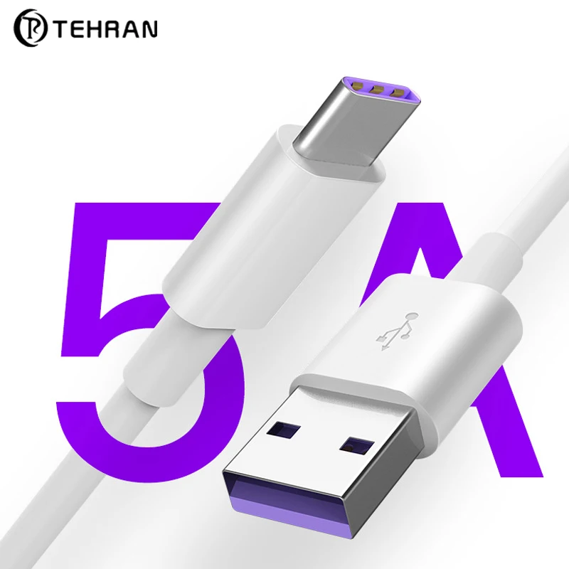 Тегеран 5A usb type C кабель передачи данных для быстрой зарядки для huawei P30 P20 mate 20 Pro мобильный телефон зарядное устройство кабель для Xiaomi Mi 8