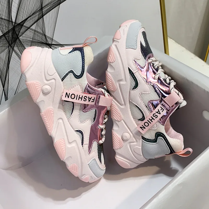 pink dad sneakers