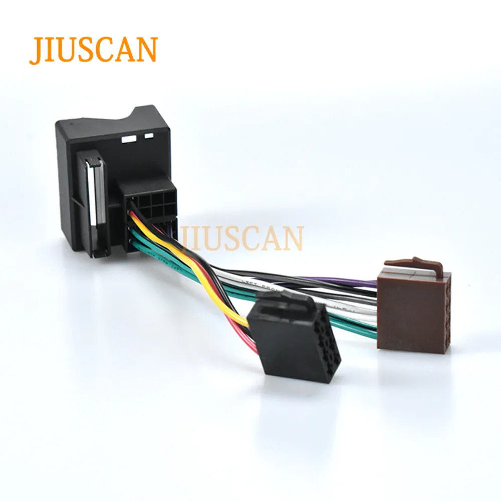 JIUSCAN 12-026 автомобильный ISO адаптер для Citroen C2 C3 C4 C5 peugeot все модели авто стерео разъем свинцовый станок силовой кабель штекер