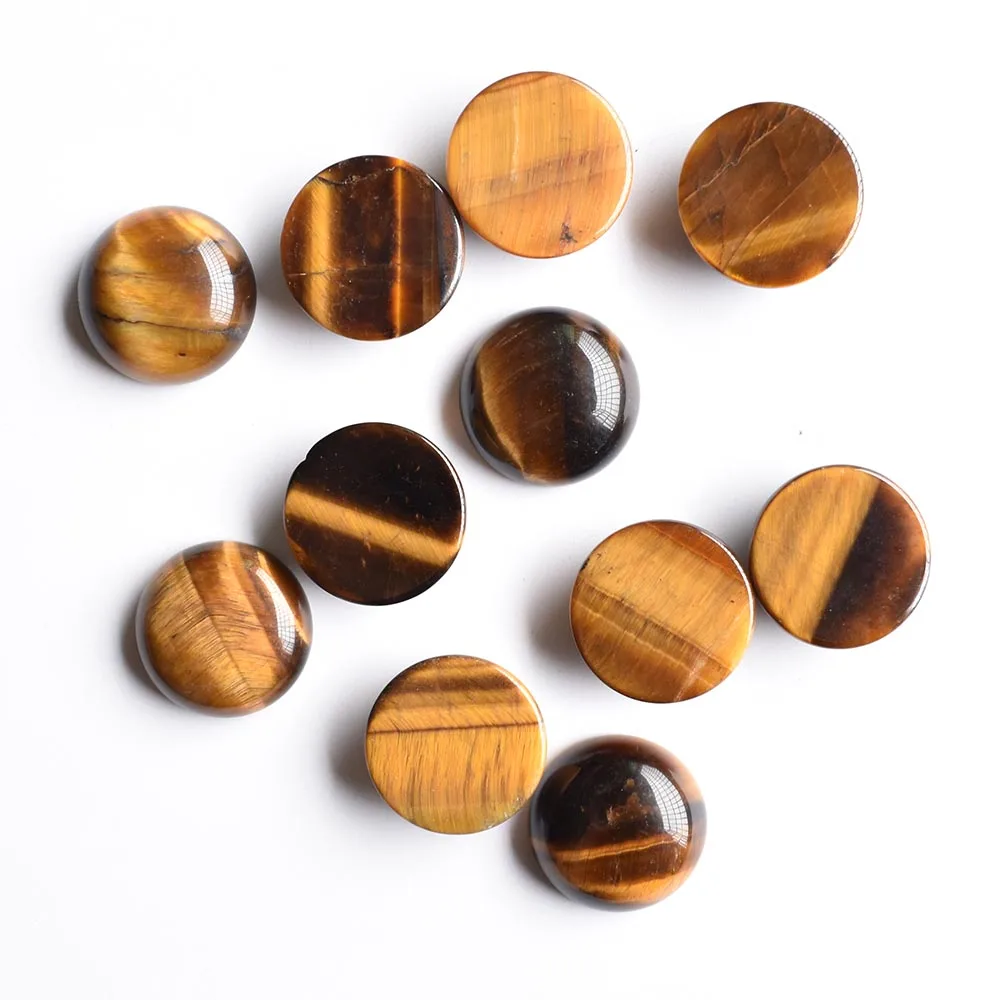 

Fashion top quality natural tiger eye stone round shape cabochon 16mm beads for jewelry making30pcs/lot Wholesale free shipping