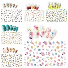 

2021 New 3d Nail Stickers Animal Flower Series Stickers Designer Nail Decals