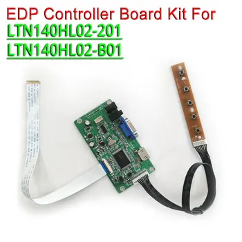 

For LTN140HL02-201 LTN140HL02-B01 notebook PC panel HDMI+VGA display controller drive board WLED EDP 30Pin 1920*1080 14" DIY kit