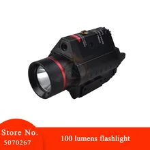 100 люменов элемент наружный страйкбол M6 красный лазер супер светильник вспышка светильник Тактический Скаут светильник страйкбол пистолет оружие EX659-BK-RED