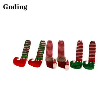 

Christmas Striped Elfs Table And Chair Foot Cover / Creative Home Leg Protection Covers / Cloth Material /XMAS Decor/DIY House