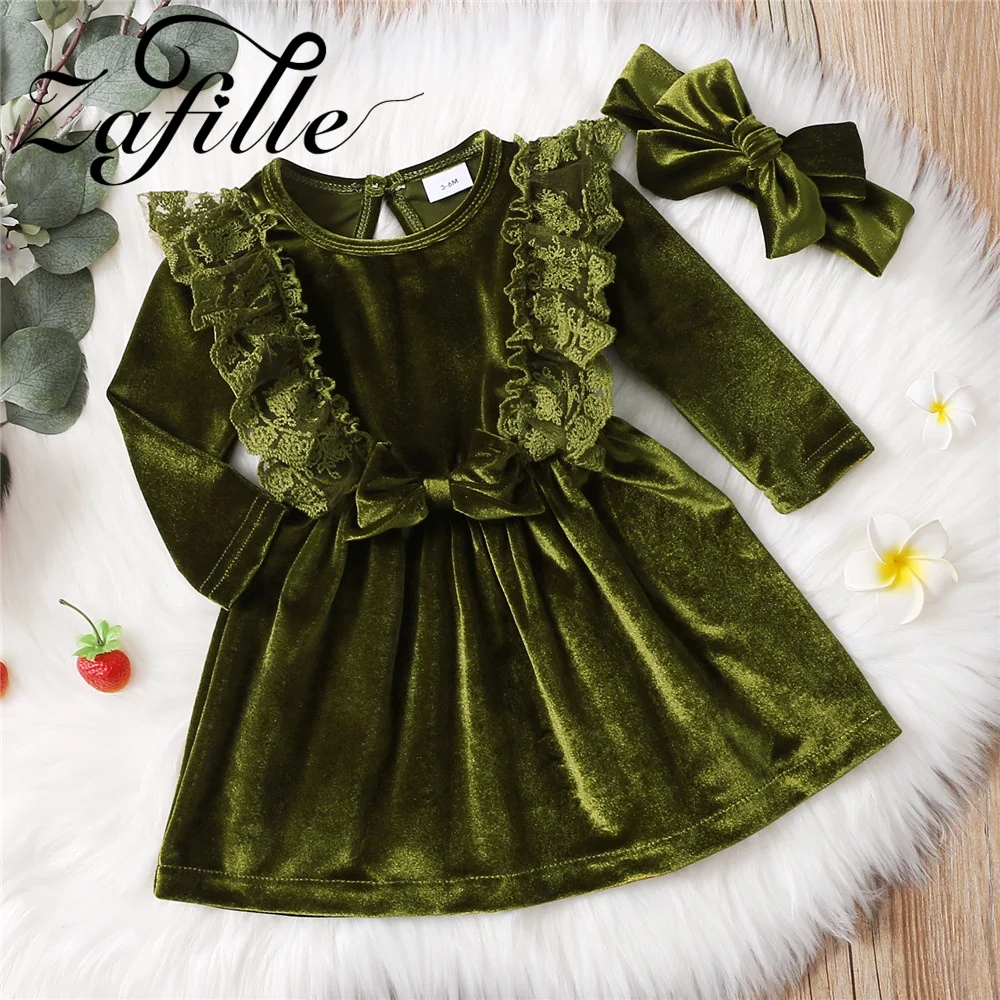 Why This Green Velvet Baby Girl Dress Is the Perfect Choice for Special  Occasions