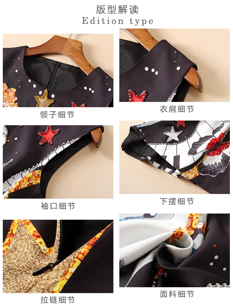 AH10773 High quality New Fashion Women spring Dress Luxury famous Brand European Design party style dress