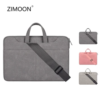 

Laptop Messenger Bag PU Leather 13/14/15 inch Notebook Shoulder Bag Computer Hangbag Waterproof Laptop Briefcase Travel Bag