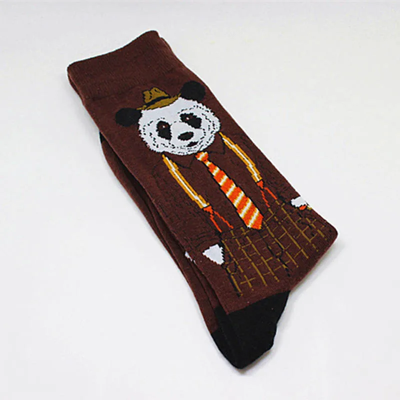 Модные мужские носки в стиле хип-хоп с рисунками животных и фруктов; Дышащие носки для скейтборда; Calcetines Hombre - Цвет: 16