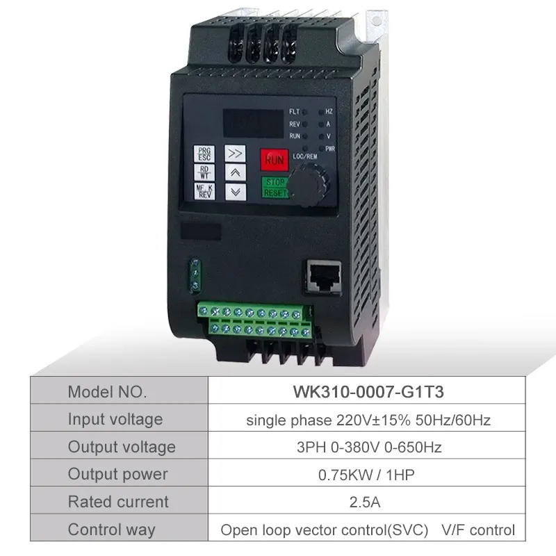 Преобразователь частоты VFD преобразователь для двигателя 3P 380 В 1 5/2 2 кВт 220