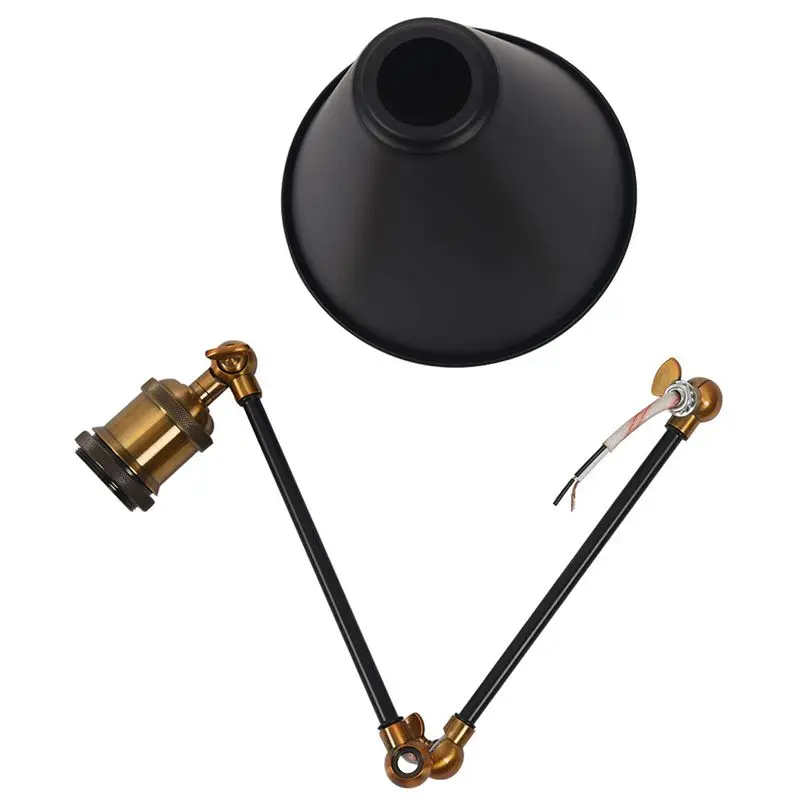 

E27 40-60W Industrial retro long-arm Creative Nostalgic Retractable Bedroom Bedside Wall Light Vintage Wall Lamp Adjustable Indu