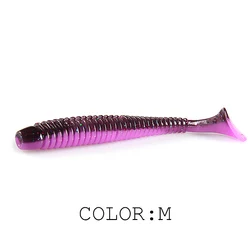 Supercontinent Impact Ring Shad Fishing Lures Set - Soft Artificial Baits (Multiple Quantities Available) - 80mm 10pcs (M)