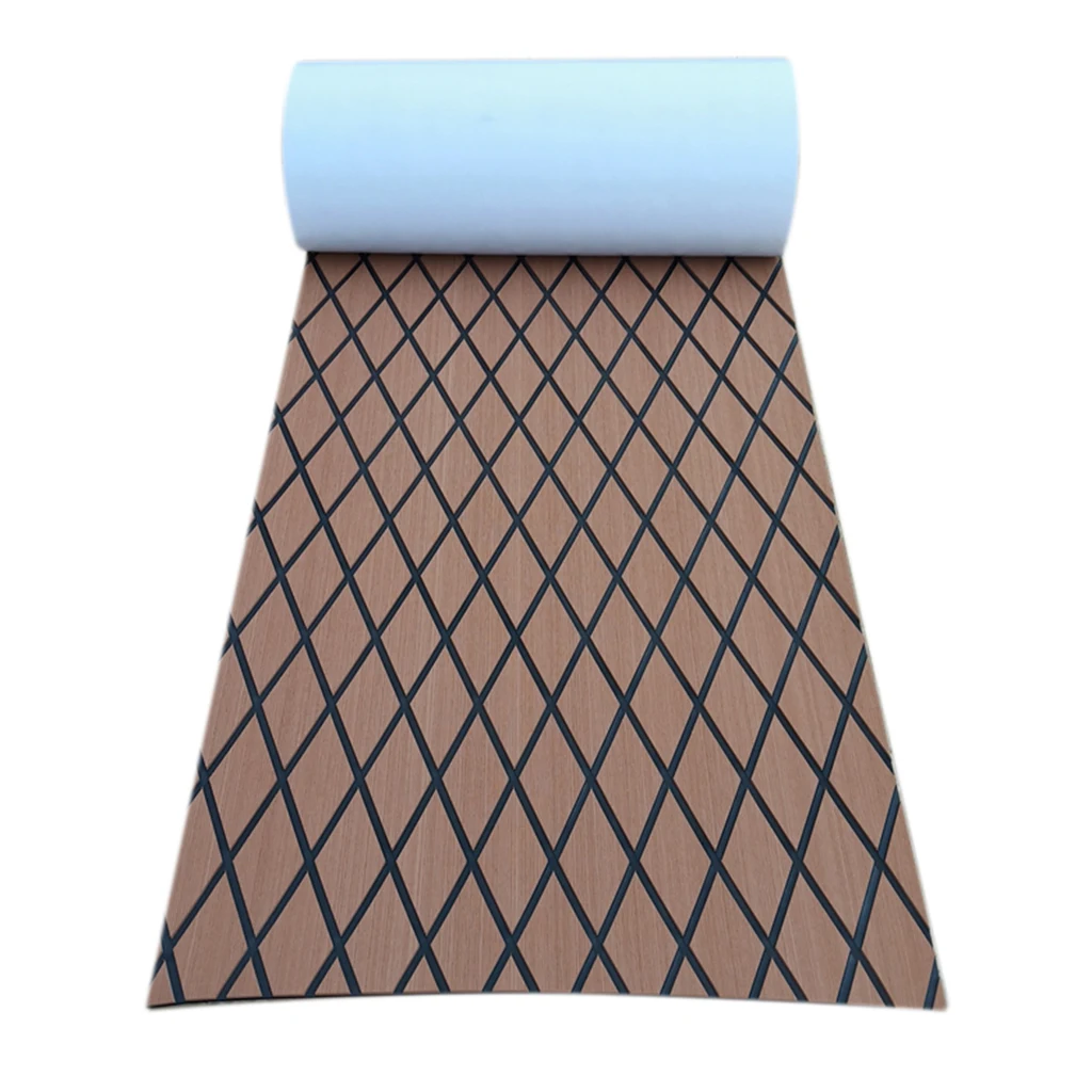 Non-Slip EVA Foam Sheet Yacht Surfboard Decking Adhesive Pad Grip Teak Decking Sheet Boat Teak Decking Pad