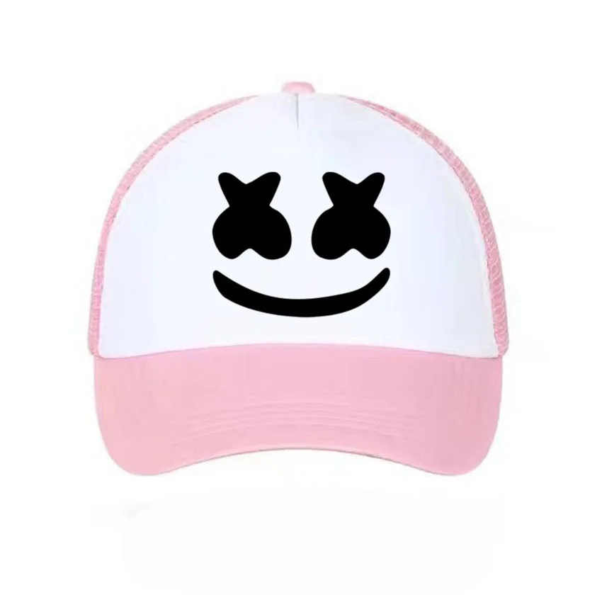 Шляпа, бейсбольная Кепка шапка с сеткой хип хоп смайлик лицо стиль Летняя шапка для детей женщин и мужчин пара - Цвет: C3