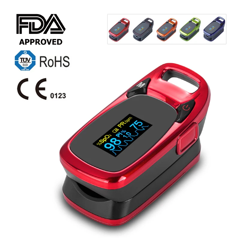 

Finger Pulse Oximeter Oximetro de dedo Portable Blood Oxygen Saturometro SPO2 PR Pulsioximetro Pulsoximeter Oxymeter FDA CE