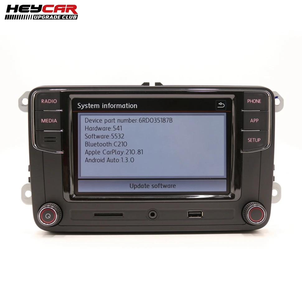 Android Авто Carplay Noname RCD330 Plus RCD340G MIB для VW Polo Golf 5 6 Passat B6 B7 CC Tiguan Jetta MK5 MK6 6RD 035 187B