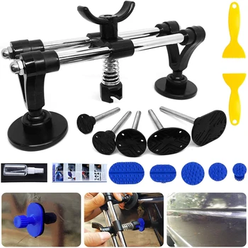 

PDR Tool Kit Repair Tool Set Car Repair Hand Tool Sets Auto Repair Tool Setwith Double Pole Bridge Dent Glue Puller Tabs Remover
