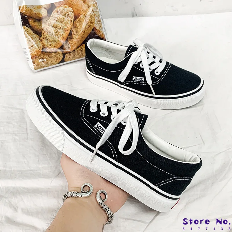 

Men Casual Canvas Shoes High Quality Fashion Sneakers Lace-up Vulcanize Shoes Unisex Flats Low-cut Skateboarding Classics Style