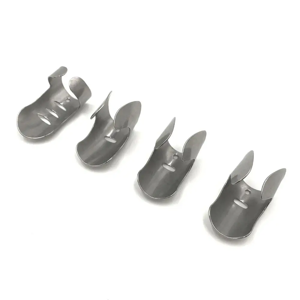 4pcs Stainless Steel Finger Guard Protect Cutting Vegetables Protector Knife Cut Finger Protection Hand Guard Kitchen Gadgets