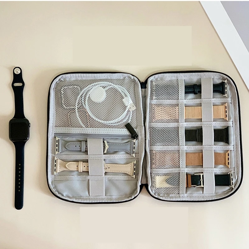 For Xiaomi Watch Strap Box Multifunction Portable Watch Band Organizer Storage Bag Smart Watchband Holder Watches Travel Case