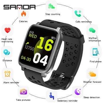 

SANDA 2020 New X3 Sports Fashion Smart Bracelet Reminds Multi-functional Sleep Monitoring Life Waterproof Smart Watch