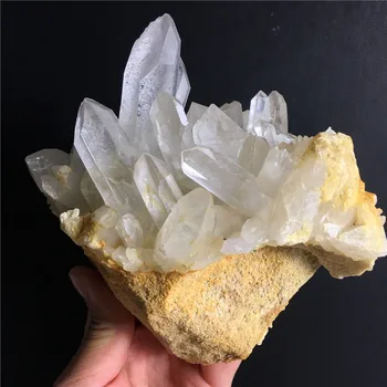

Natural clear gemstone meditation Healing crystal cluster specimen home decoration