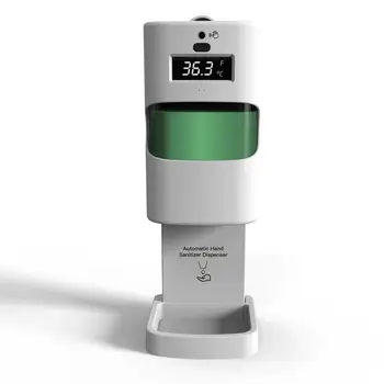 

Non-Contact Thermometer Wall-Mounted Infrared Thermometer 1100ml Sensing Distance Sensor Soap Dispenser Temperature Meter