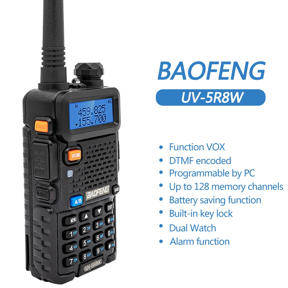 2 шт. реальная 5 Вт/8 Вт Baofeng UV 5R рация мощная Любительская любительская