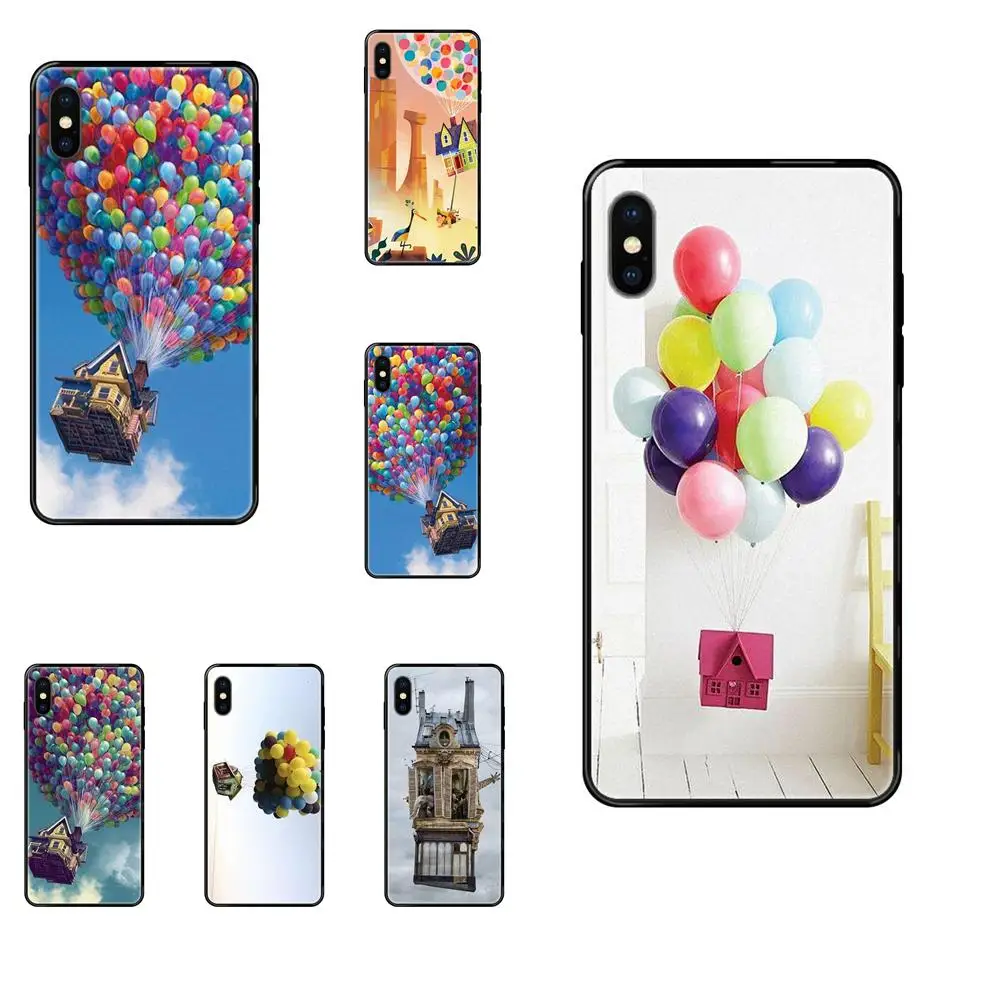 Мягкий чехол с рисунком для Samsung Galaxy Note 4 8 9 10 Plus Pro J6 J7 J8 M30s M80s 2016 2017 2018 Pixar Up Flying House |