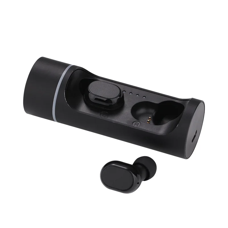 Dianxien K1C Bluetooth 5,0 Беспроводная бинауральная TWS bluetooth-гарнитура бинауральная Спортивная мини-гарнитура для подавления шума в уши - Цвет: Black