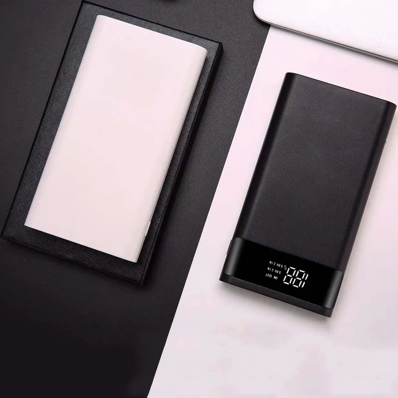 Micro type C usb порты DIY Внешний Аккумулятор Чехол 18650 батарея светодиодный светильник зарядка цифровой дисплей внешний аккумулятор комплект частей Внешнее зарядное устройство